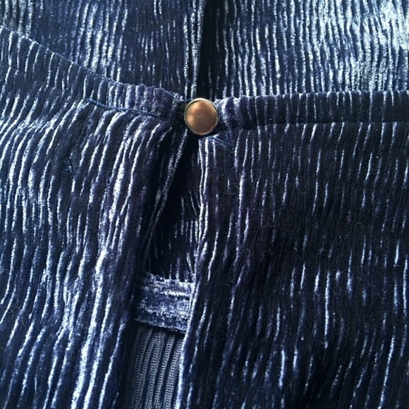 NORDSTROM FOURTEENTH PLACE Hi-Low Ribbed Stretch Velvet Top Tank Tunic Oversized - Picture 12 of 15